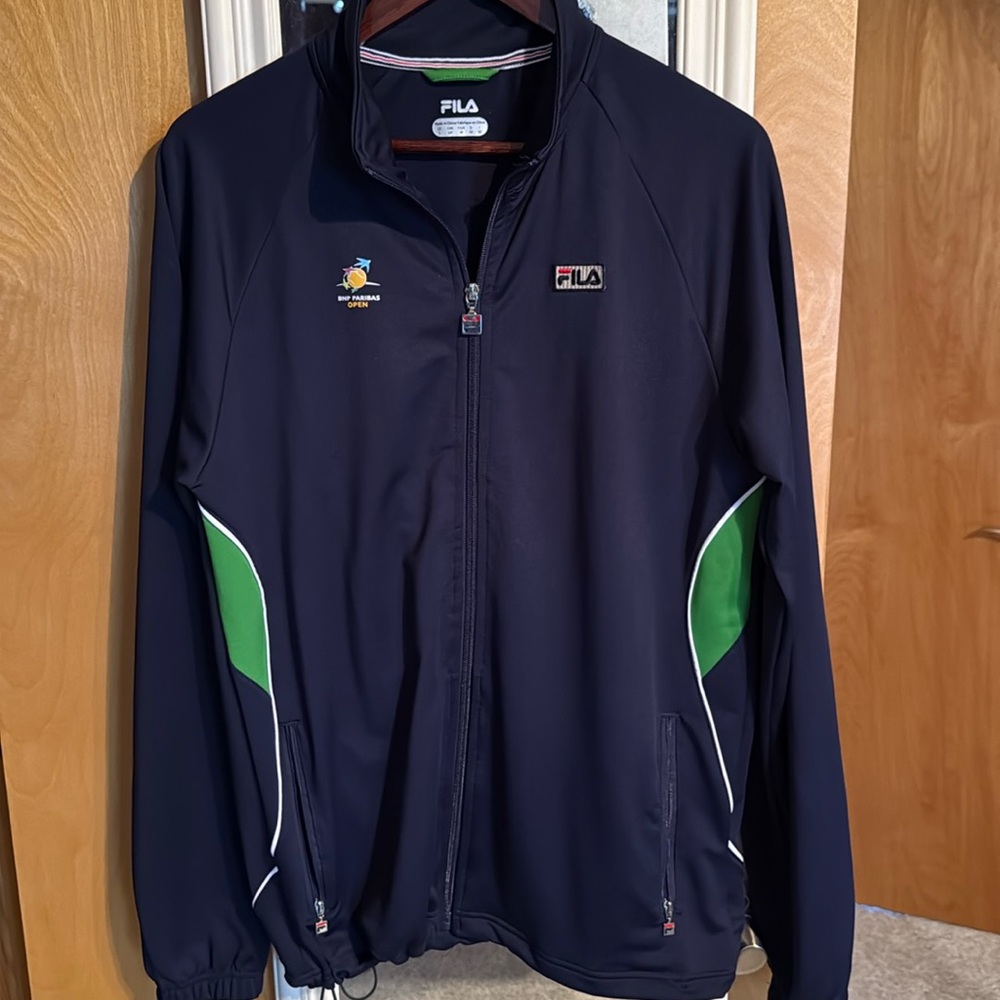 Tennis warm-up jacket.
